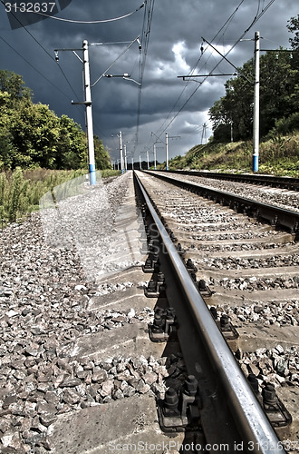 Image of Rails and cross ties