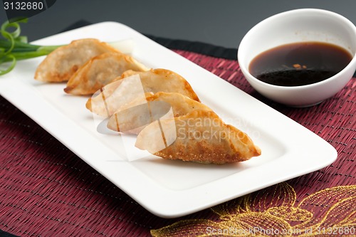 Image of Pan Fried Thai Gyoza Dumplings