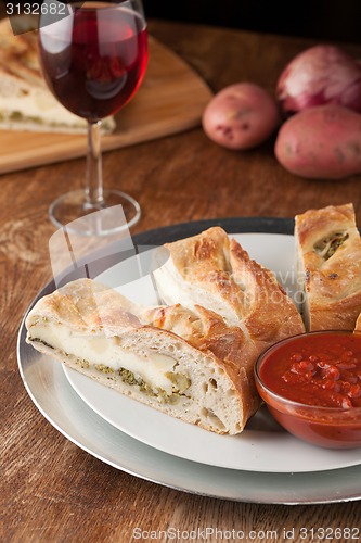 Image of Stromboli Stuffed Bread