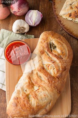 Image of Stromboli Stuffed Bread