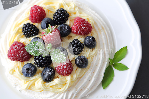 Image of Dessert with berries