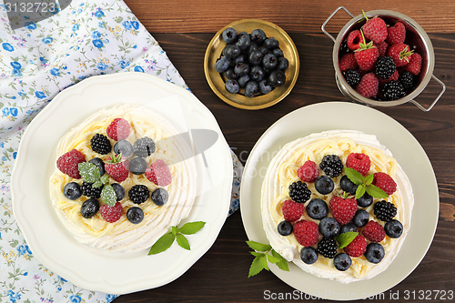 Image of Dessert with berries