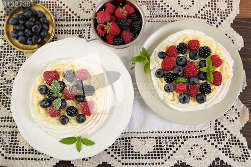 Image of Dessert with berries