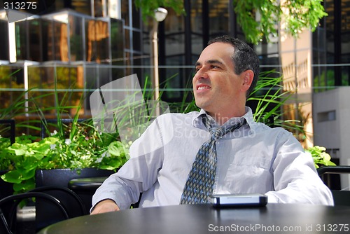 Image of Businessman relax