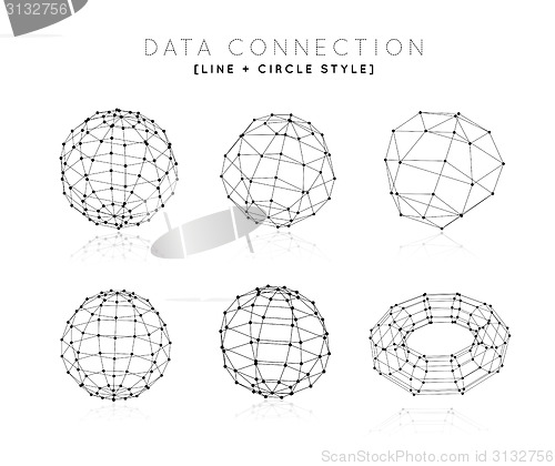Image of Abstract network connection background