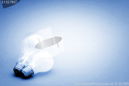 Image of Background with lit lightbulb