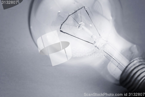 Image of Background with lit lightbulb