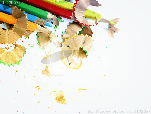 Image of Pencils and wood shavings