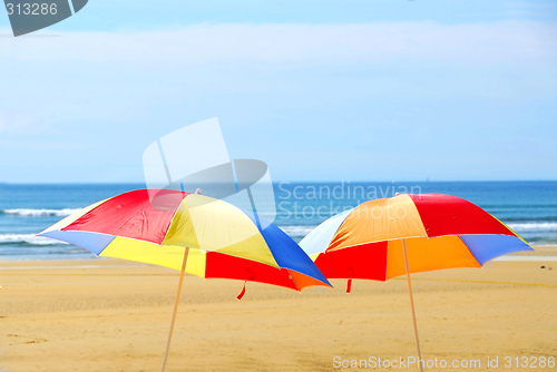 Image of Beach umbrellas