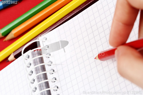 Image of Pencil and agenda