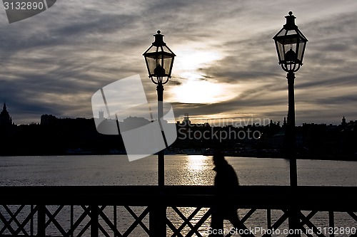 Image of Embankment of Norrström river, Stockholm, Sweden