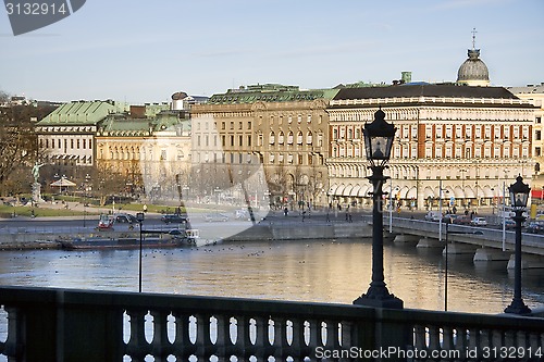 Image of Old center of Stockholm, lamps of the Royal Palace