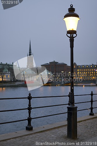 Image of The view of Stockholm, evening