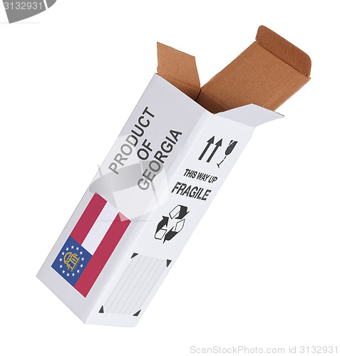 Image of Concept of export - Product of Georgia