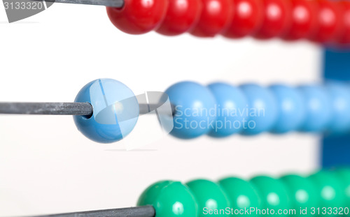 Image of Close up colorful abacus, selective focus