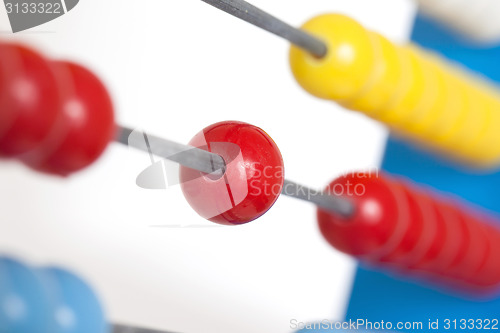 Image of Close up colorful abacus, selective focus