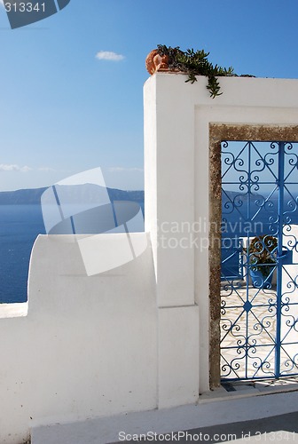 Image of Santorini Blue Iron Gate