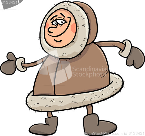 Image of eskimo cartoon illustration