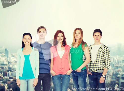 Image of group of smiling students standing
