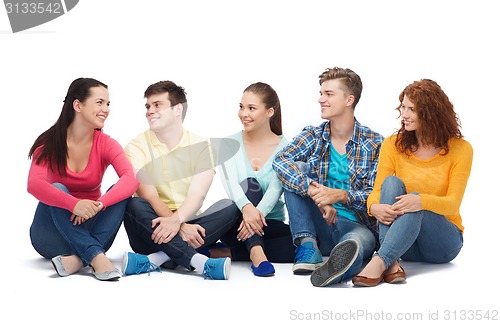 Image of group of smiling teenagers