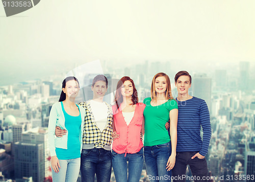 Image of group of smiling students standing