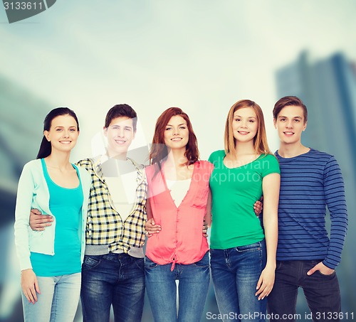 Image of group of smiling students standing