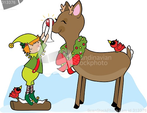 Image of Elf and Rudolf