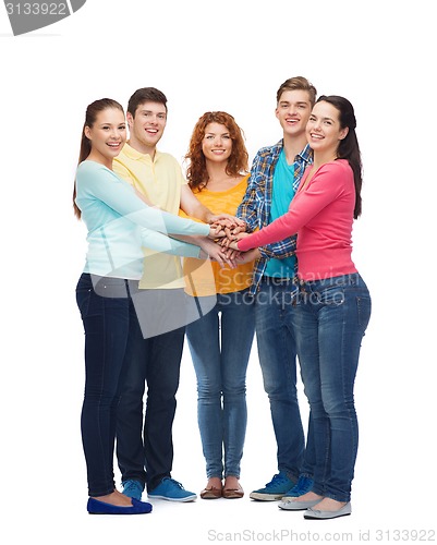 Image of group of smiling teenagers