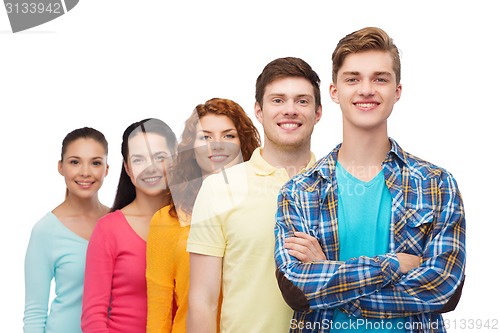 Image of group of smiling teenagers