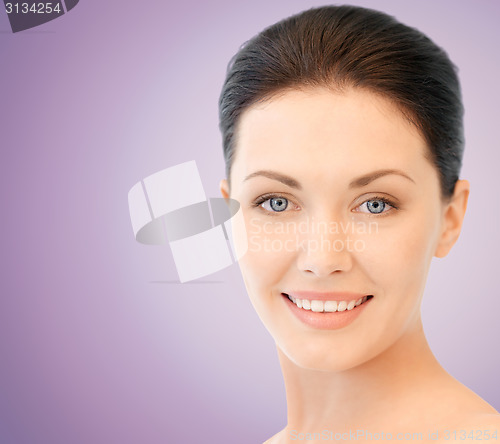 Image of beautiful young woman face