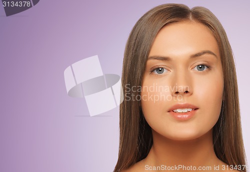 Image of beautiful young woman face