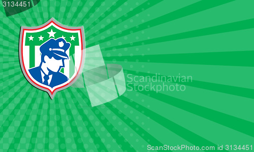 Image of Business card Security Guard Police Officer Shield