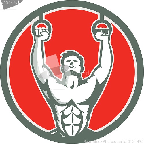 Image of Kipping Muscle Up Cross-fit Circle Retro