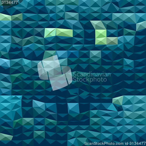 Image of Blue Abstract Low Polygon Background