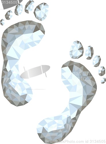 Image of Footprint Low Polygon