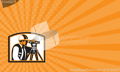 Image of Business card Surveyor Geodetic Engineer Survey Theodolite