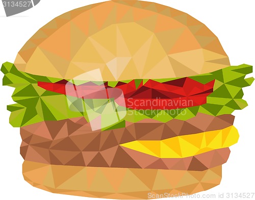 Image of Hamburger Low Polygon