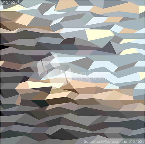 Image of Brown Grey Abstract Low Polygon Background
