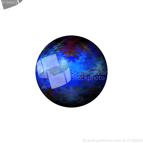 Image of Abstract Blue Globe