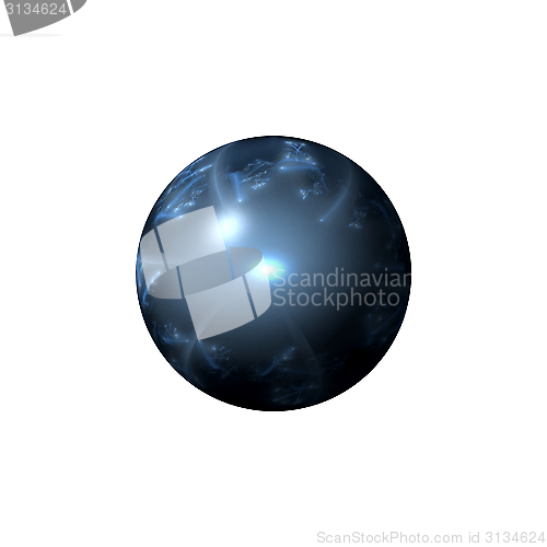 Image of Abstract Blue Globe