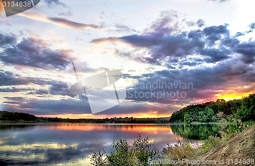 Image of Sunset on the lake