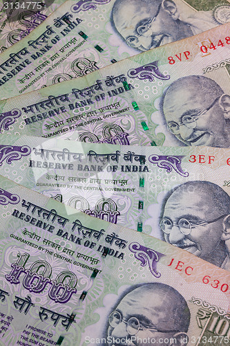 Image of Different banknotes from India 