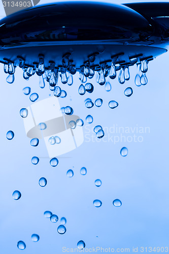 Image of Shower Head with Running Water