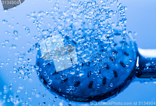 Image of Shower Head with Running Water