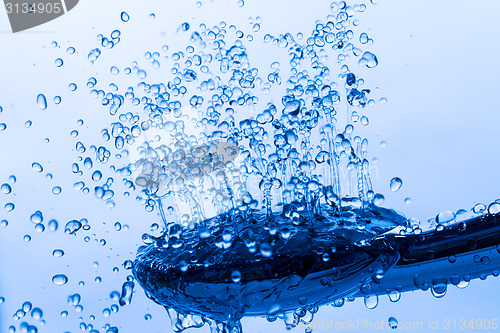 Image of Shower Head with Running Water