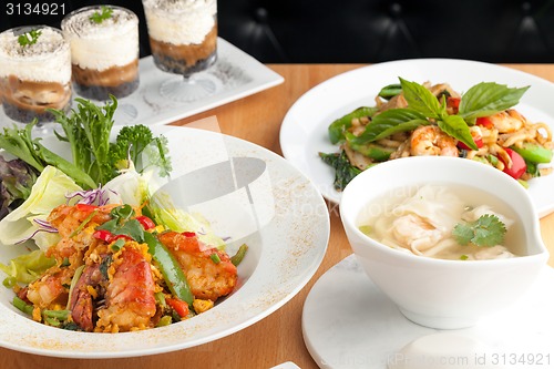 Image of Variety of Thai Food Dishes