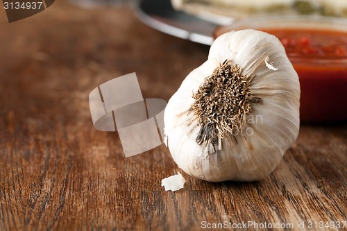 Image of Garlic Bulb Macro