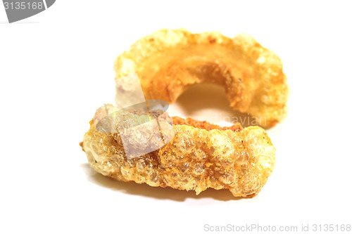 Image of Pork snack, pork rind, pork scratching or pork crackling