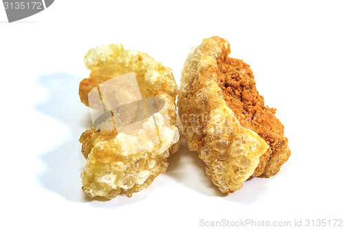 Image of Pork snack, pork rind, pork scratching or pork crackling