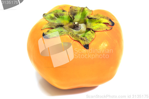 Image of Persimmon on a White Background 